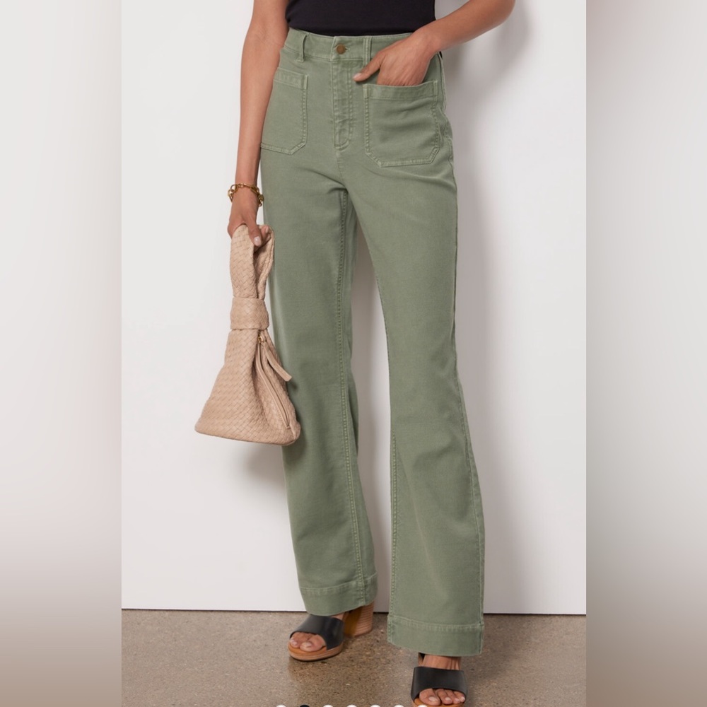 Faherty Stretch Terry wide leg pant worn once